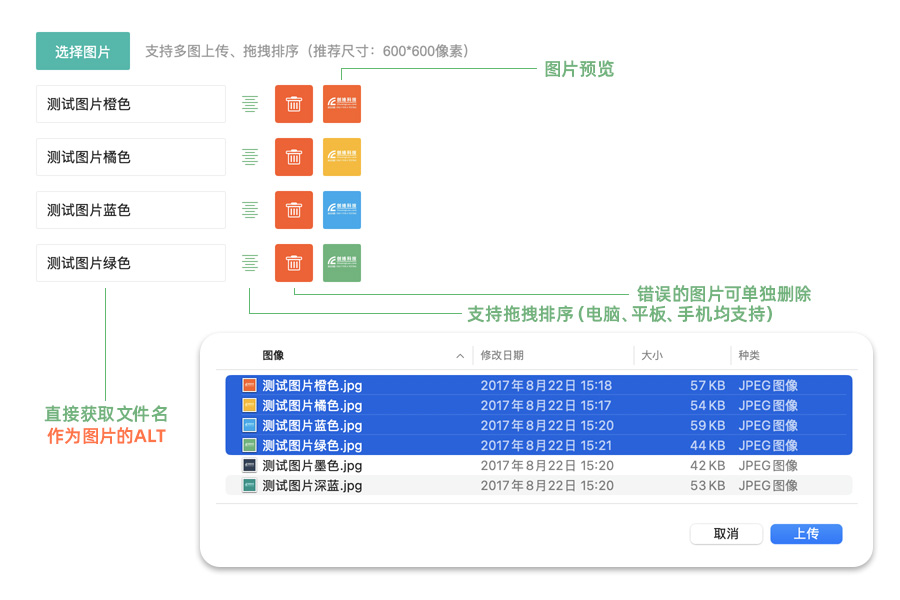 2025版网站后台多图上传功能简介